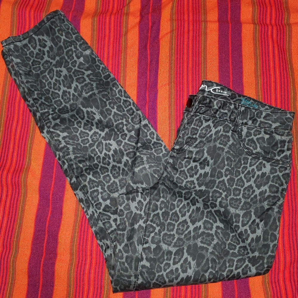 INC LEOPARD PRINT PANTS